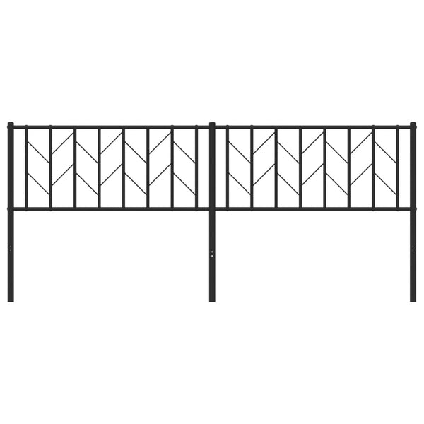 Schwarzes Metallkopfteil Evangheniea 200cm