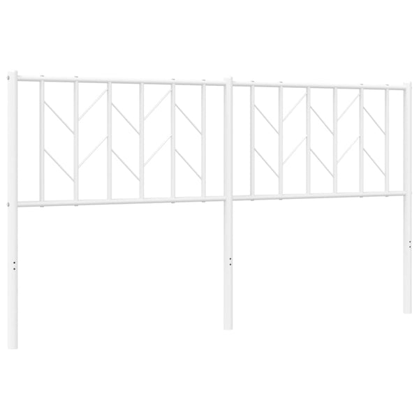 Valkoinen metallinen sängynpääty Evangheniea 160cm