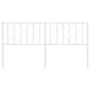Valkoinen metallinen sängynpääty Evangheniea 160cm