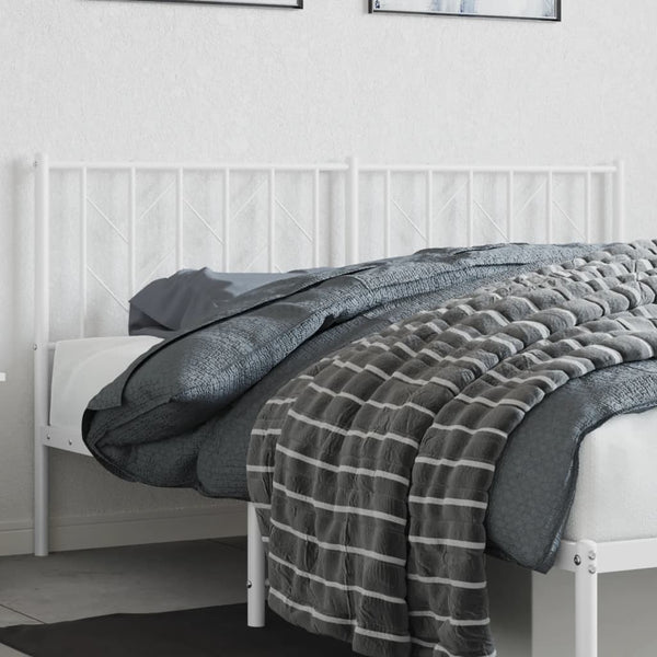 Valkoinen metallinen sängynpääty Evangheniea 160cm