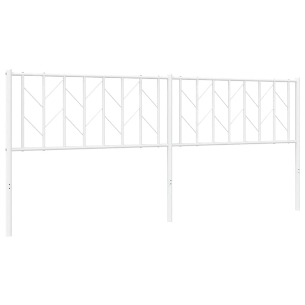 Weißes Metallkopfteil Evangheniea 200 cm
