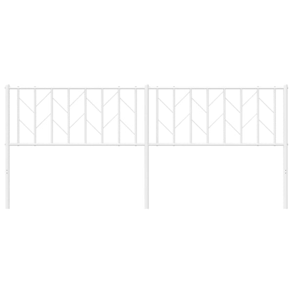 Weißes Metallkopfteil Evangheniea 200 cm