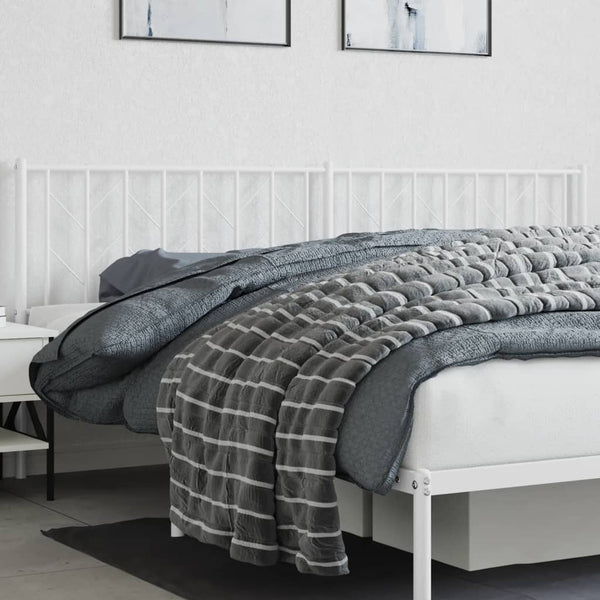 Weißes Metallkopfteil Evangheniea 200 cm