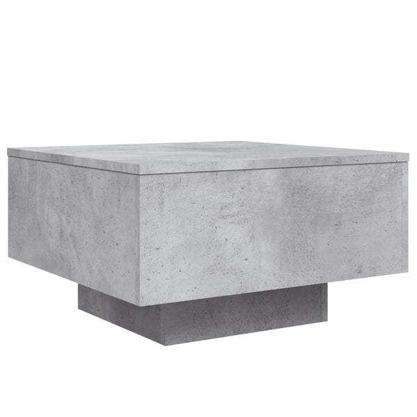 Betoninharmaa sohvapöytä Carlene 55x55x31cm (puinen)