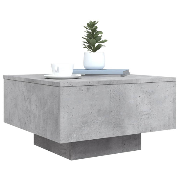 Betoninharmaa sohvapöytä Carlene 55x55x31cm (puinen)