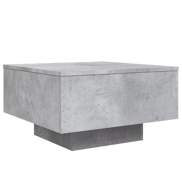 Betoninharmaa sohvapöytä Carlene 55x55x31cm (puinen)