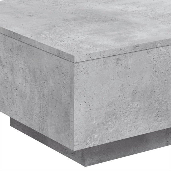 Betoninharmaa sohvapöytä Carlene 55x55x31cm (puinen)