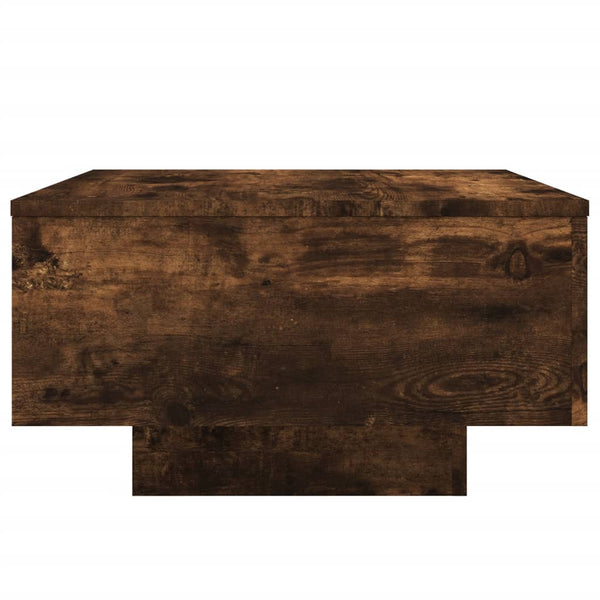 Couchtisch Carlene aus geräucherter Eiche 55x55x31cm (Holz)