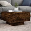 Couchtisch Carlene aus geräucherter Eiche 55x55x31cm (Holz)