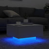 Valkoinen sohvapöytä led-valoilla Pimpi 55x55x31cm