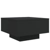 Schwarzer Couchtisch mit LED-Beleuchtung Pimpi 55x55x31cm