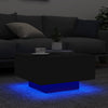 Schwarzer Couchtisch mit LED-Beleuchtung Pimpi 55x55x31cm
