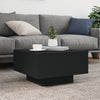 Schwarzer Couchtisch mit LED-Beleuchtung Pimpi 55x55x31cm