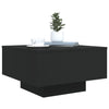Schwarzer Couchtisch mit LED-Beleuchtung Pimpi 55x55x31cm