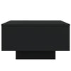 Schwarzer Couchtisch mit LED-Beleuchtung Pimpi 55x55x31cm