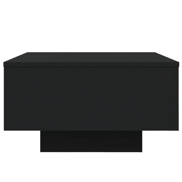 Schwarzer Couchtisch mit LED-Beleuchtung Pimpi 55x55x31cm