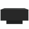 Schwarzer Couchtisch mit LED-Beleuchtung Pimpi 55x55x31cm
