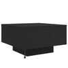 Schwarzer Couchtisch mit LED-Beleuchtung Pimpi 55x55x31cm
