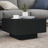 Schwarzer Couchtisch mit LED-Beleuchtung Pimpi 55x55x31cm