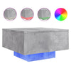 Betongrauer Couchtisch mit LED-Beleuchtung Pimpi 55x55x31cm