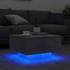 Betongrauer Couchtisch mit LED-Beleuchtung Pimpi 55x55x31cm