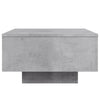 Betongrauer Couchtisch mit LED-Beleuchtung Pimpi 55x55x31cm