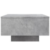 Betongrauer Couchtisch mit LED-Beleuchtung Pimpi 55x55x31cm