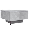 Betongrauer Couchtisch mit LED-Beleuchtung Pimpi 55x55x31cm