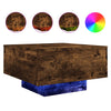 Couchtisch Räuchereiche mit LED-Beleuchtung Pimpi 55x55x31cm