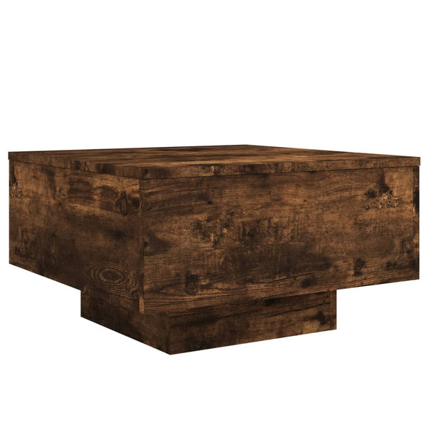 Couchtisch Räuchereiche mit LED-Beleuchtung Pimpi 55x55x31cm