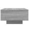 Harmaa sohvapöytä led-valoilla Pimpi 55x55x31cm (sonoma)
