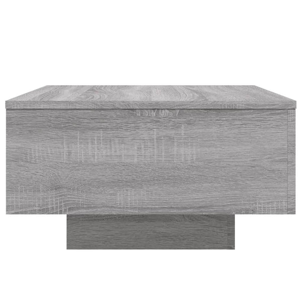 Harmaa sohvapöytä led-valoilla Pimpi 55x55x31cm (sonoma)