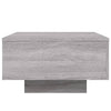 Harmaa sohvapöytä led-valoilla Pimpi 55x55x31cm (sonoma)
