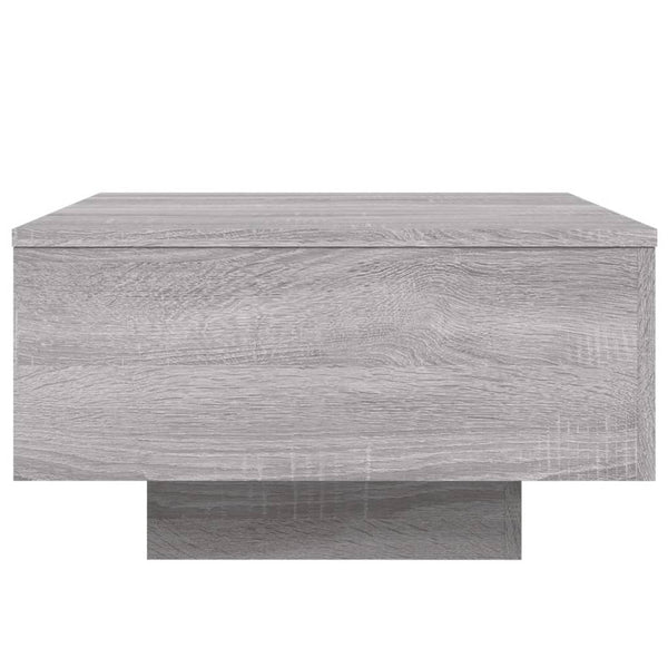 Harmaa sohvapöytä led-valoilla Pimpi 55x55x31cm (sonoma)