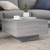 Harmaa sohvapöytä led-valoilla Pimpi 55x55x31cm (sonoma)
