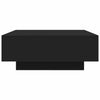 Schwarzer Couchtisch Carlene 80x80x31cm (Spanplatte)