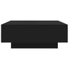 Schwarzer Couchtisch Carlene 80x80x31cm (Spanplatte)