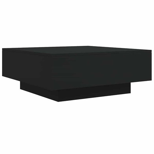 Schwarzer Couchtisch Carlene 80x80x31cm (Spanplatte)