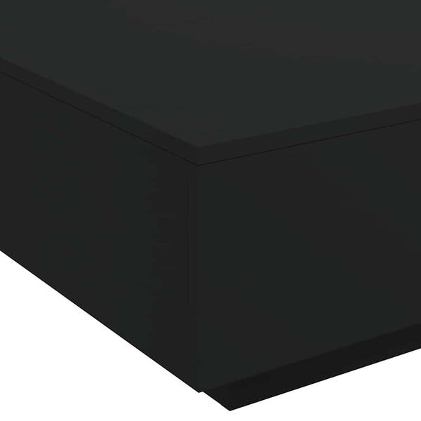 Schwarzer Couchtisch Carlene 80x80x31cm (Spanplatte)