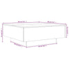 Schwarzer Couchtisch Carlene 80x80x31cm (Spanplatte)