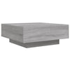 Grauer Couchtisch Carlene 80x80x31cm (Holz)