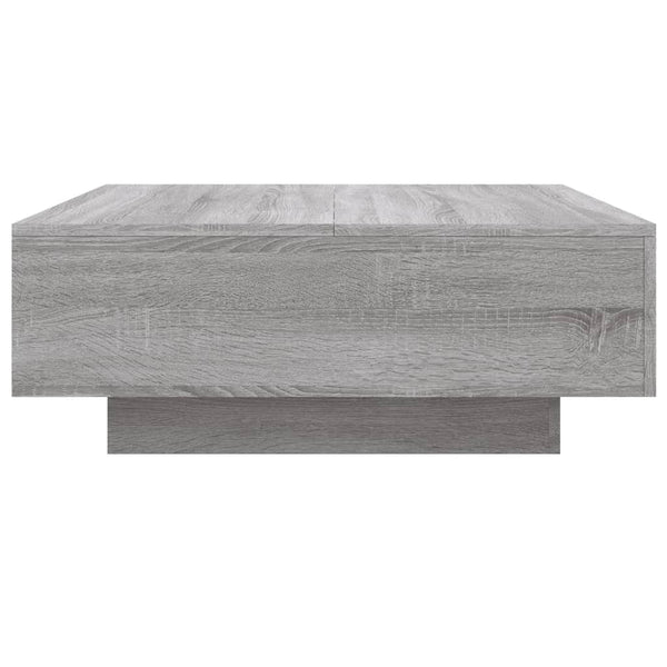 Grauer Couchtisch Carlene 80x80x31cm (Holz)