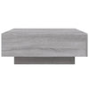 Grauer Couchtisch Carlene 80x80x31cm (Holz)