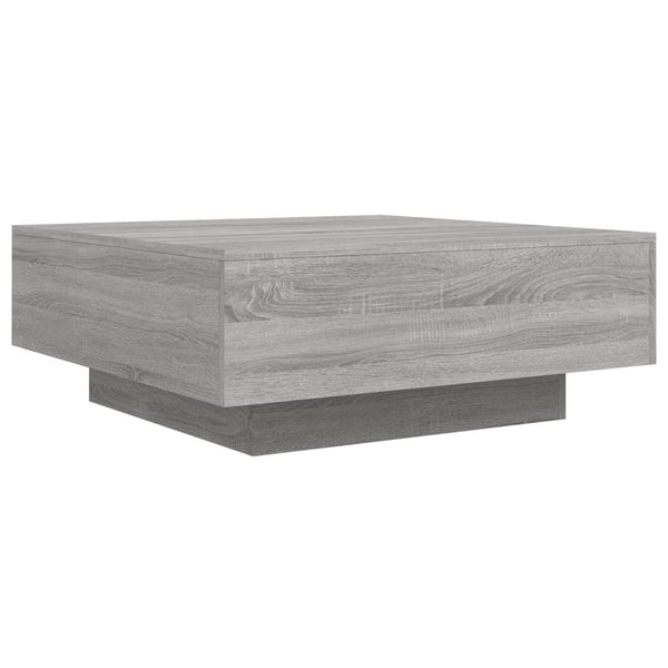Grauer Couchtisch Carlene 80x80x31cm (Holz)