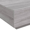 Grauer Couchtisch Carlene 80x80x31cm (Holz)