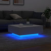 Couchtisch weiß Pimpi mit LED-Beleuchtung 80x80x31cm