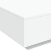 Couchtisch weiß Pimpi mit LED-Beleuchtung 80x80x31cm