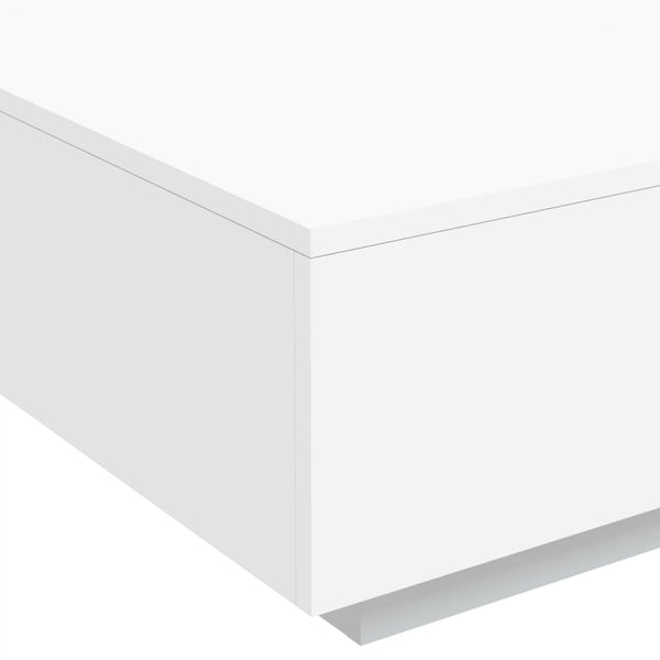 Couchtisch weiß Pimpi mit LED-Beleuchtung 80x80x31cm