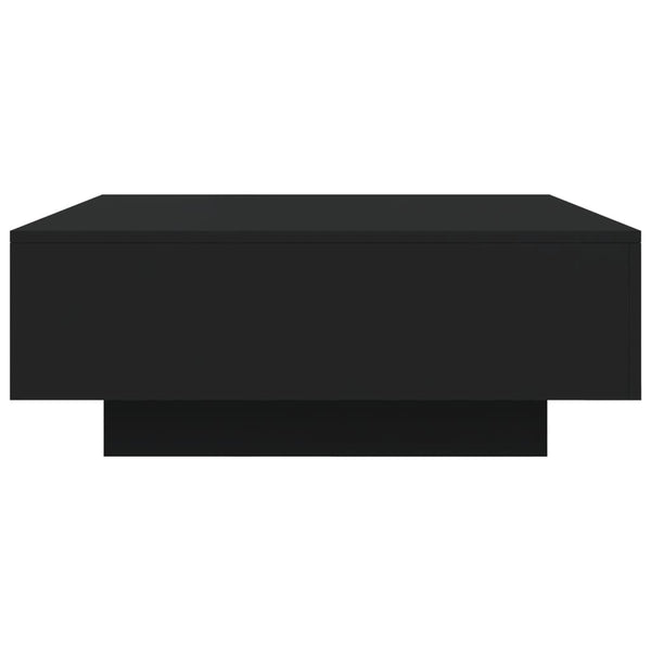 Musta sohvapöytä led-valoilla Pimpi 80x80x31cm