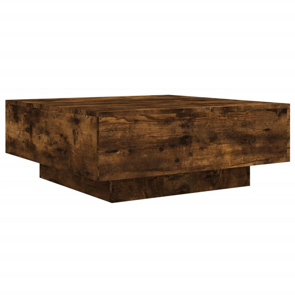 Couchtisch Räuchereiche mit LED-Beleuchtung Pimpi 80x80x31cm
